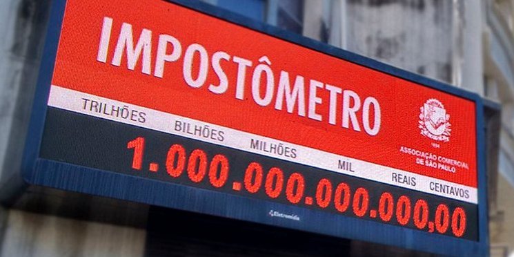 Puxado pela inflação, Impostômetro chega ao primeiro trilhão de reais do ano